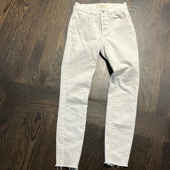 PacSun tapered button-down power super stretch, high-rise ankle jagging size 23 - Picture 1 of 3
